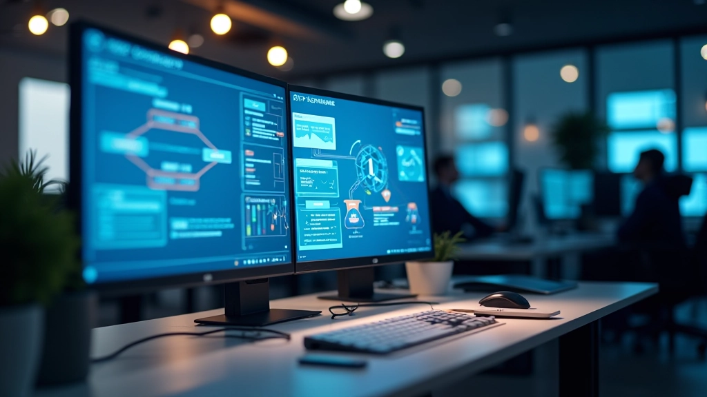 Automātiska procesa diagramma ar datoriem un ražošanas aprīkojumu